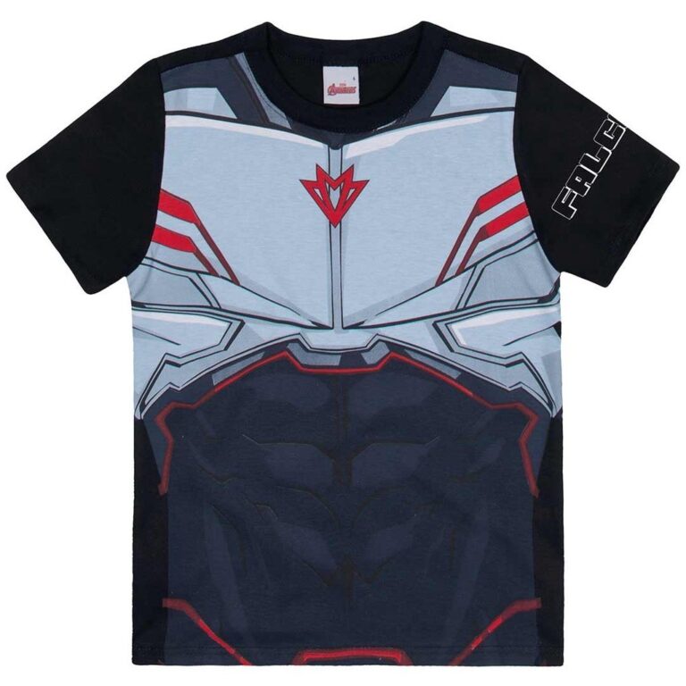 Camiseta Infantil Masculina Preta Thor Vingadores 