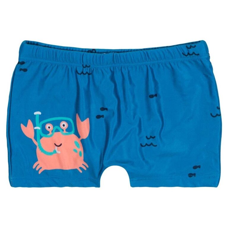 Sunga de Natação Infantil com Proteção UV Masc