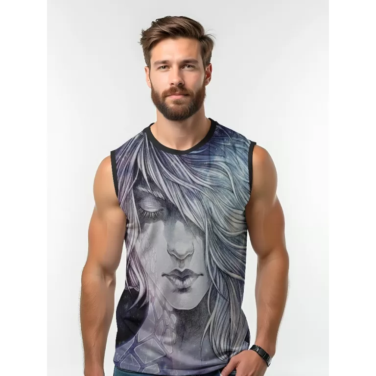 Camiseta Dry Fit Masculina UV 50+ Garota cristal E