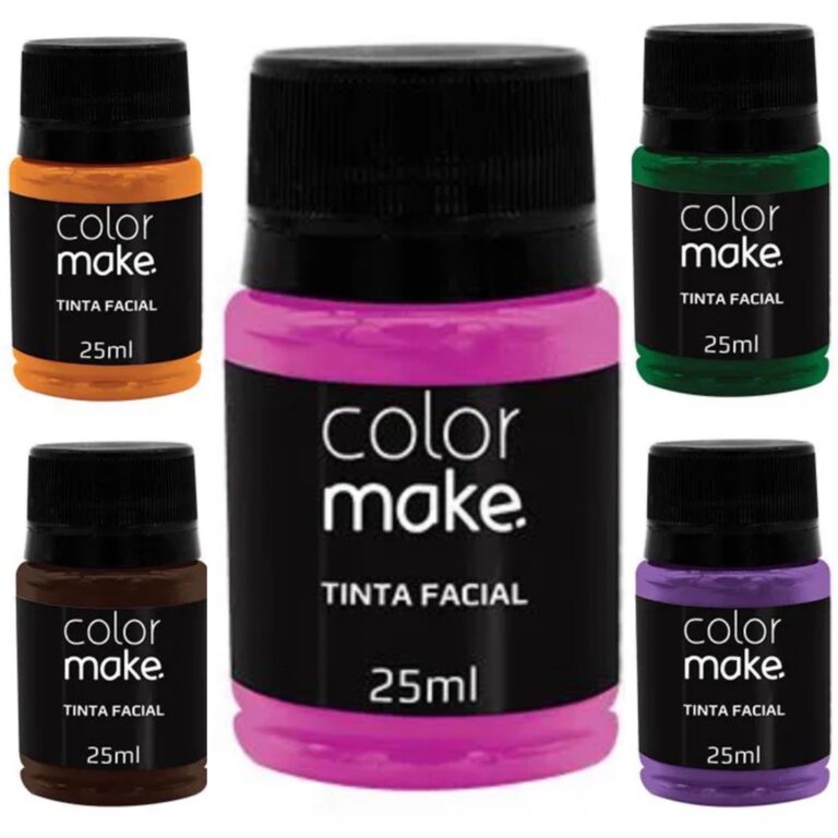 Kit Tinta Liquida Facial Colormake 25ml C/ 5 (pink