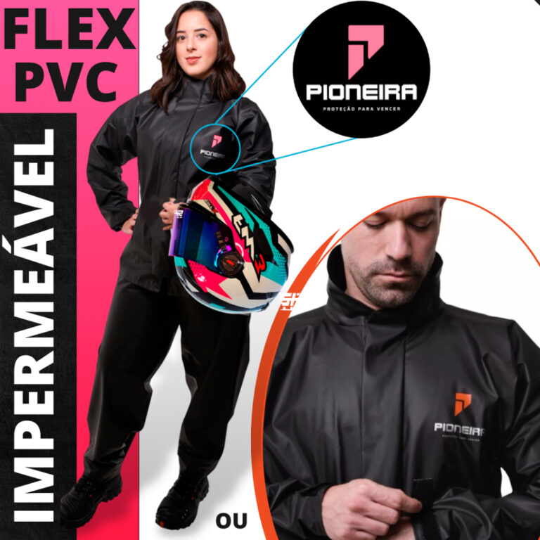 Capa De Chuva Moto Pioneira Proteção Motoqueiro 
