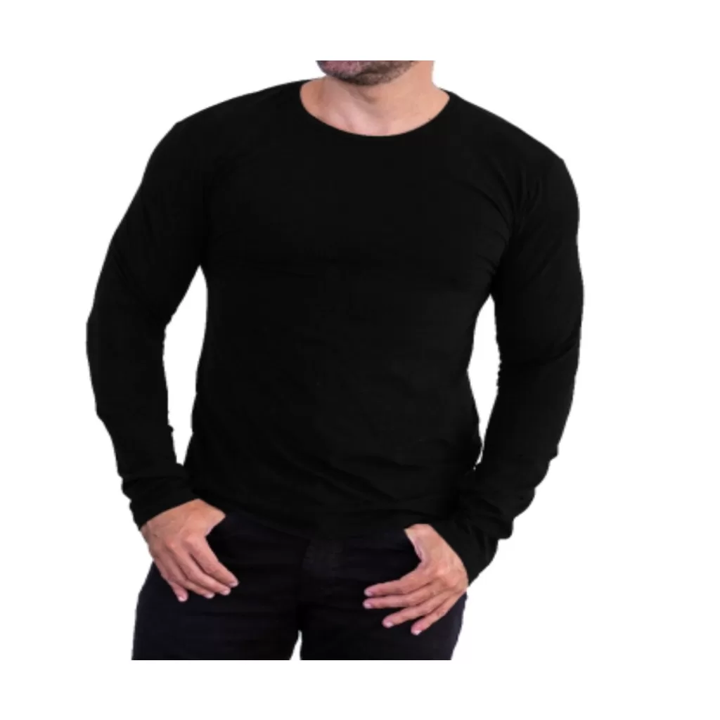 Blusa Gola Baixa Careca Premium Masculino com Manga Comprida Proteção Solar UV 50+ UVA e UVB.