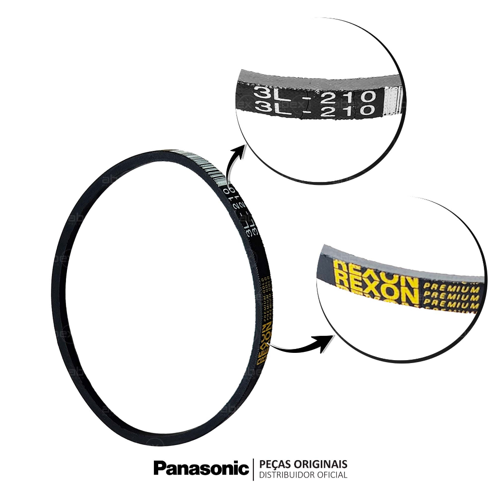 CORREIA PARA LAVADORA DE ROUPAS PANASONIC  ORIGINAL 12kg 14kg 16kg 17kg 18kg B3 B5 B6 B7 P6 P7