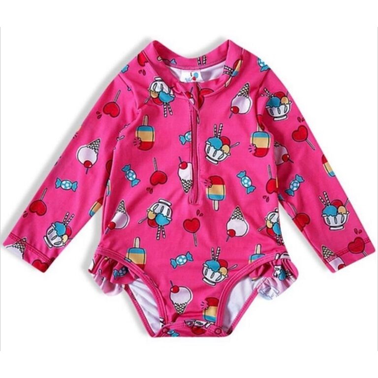 Maio Infantil Menina Manga Longa Proteção Uv Mod