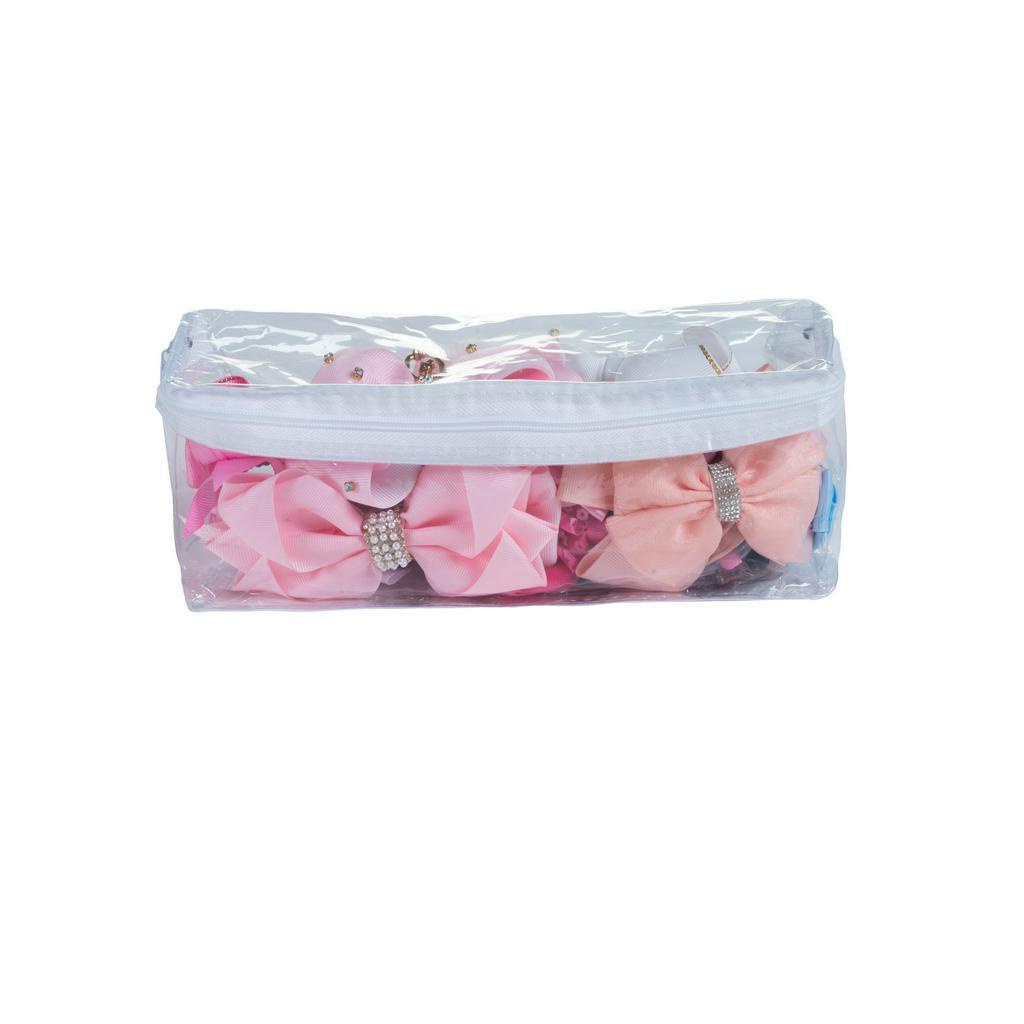 Estojo Necessarie Organizadora de Plastico com Zipper em Pvc para viagens Portatil Carregar