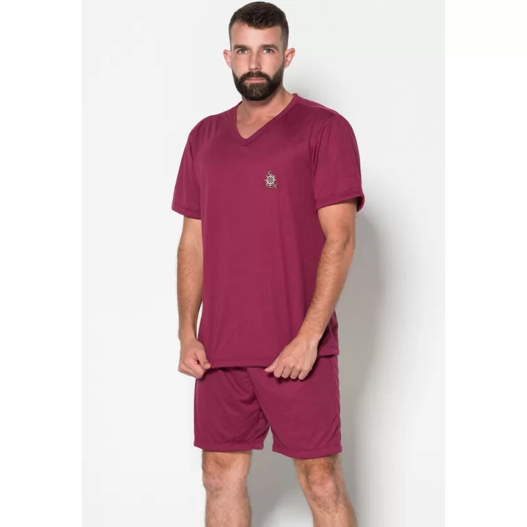 Promoção Pijama Masculino Fechado  Conjunto Curt