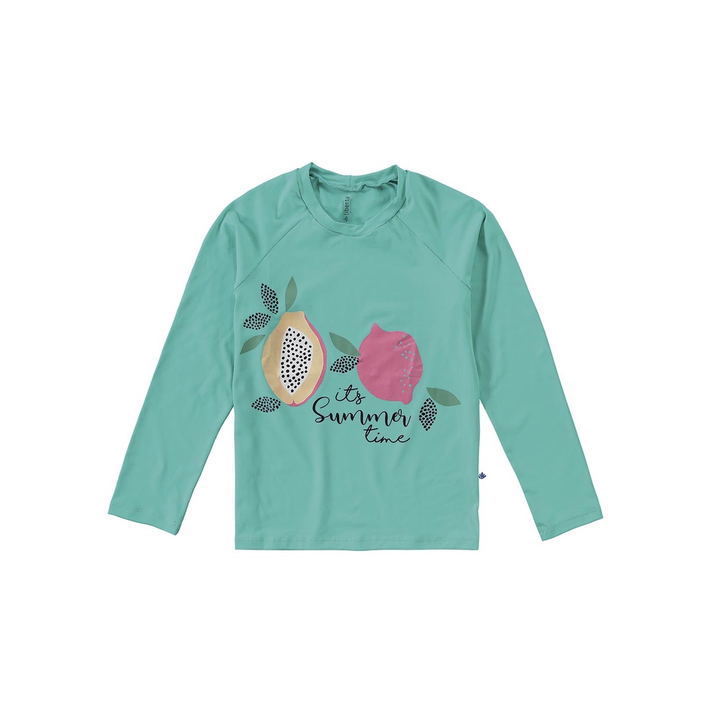 Blusa com Proteção Solar UV Infantil Feminino Verão Malwee Piscina Praia Presente de Natal