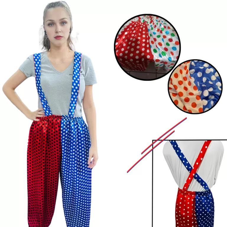 Roupa De Palhaço Infantil Adulto Suspensório Bol