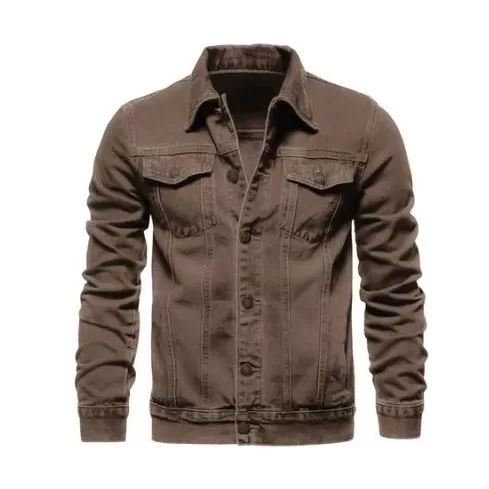 Jaqueta jeans masculina slim preta e azul pequenos
