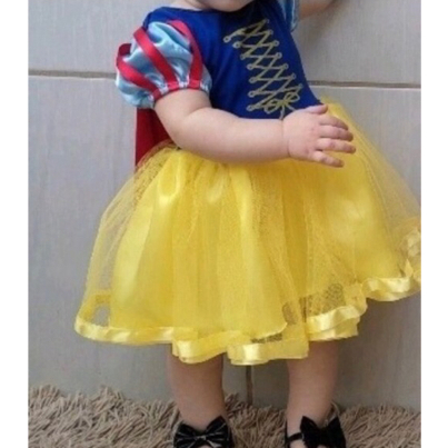 Vestido Branca de Neve Mesversário/Aniversário  