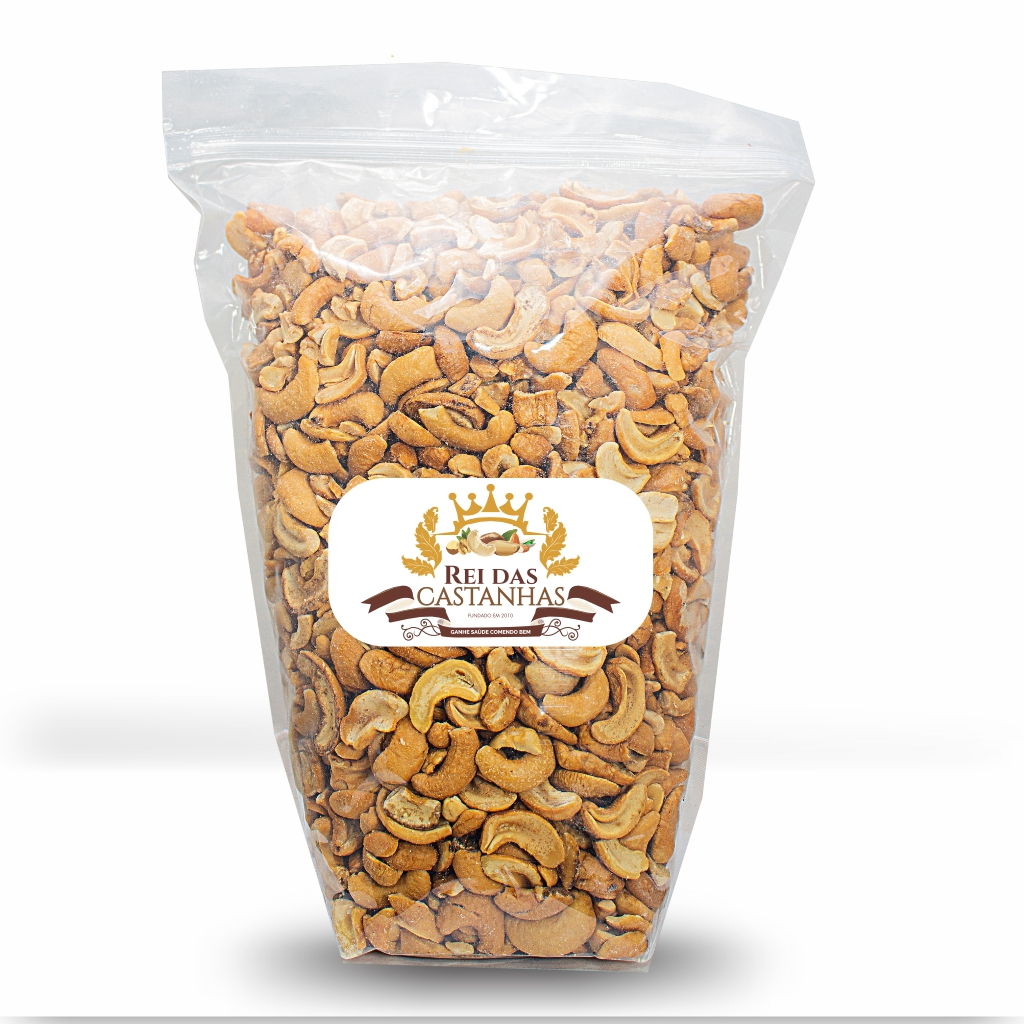 Mix de bandas e inteiras – Castanha De Caju Torrada SEM SAL/COM SAL  500G/1KG  – [COM ATM] – Indústr