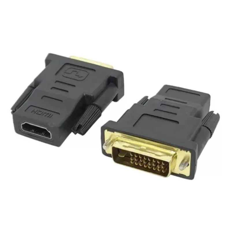 Kit 2 Conector Adaptador Dvi-d (24+1) M X Hdmi F Full Hd