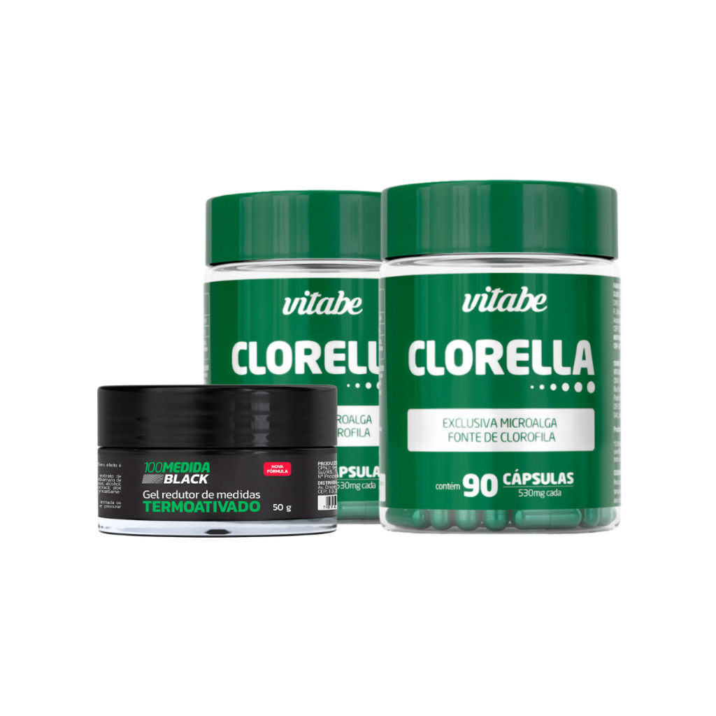 Kit 2 Potes Clorella Detox Natural – 100 PESO