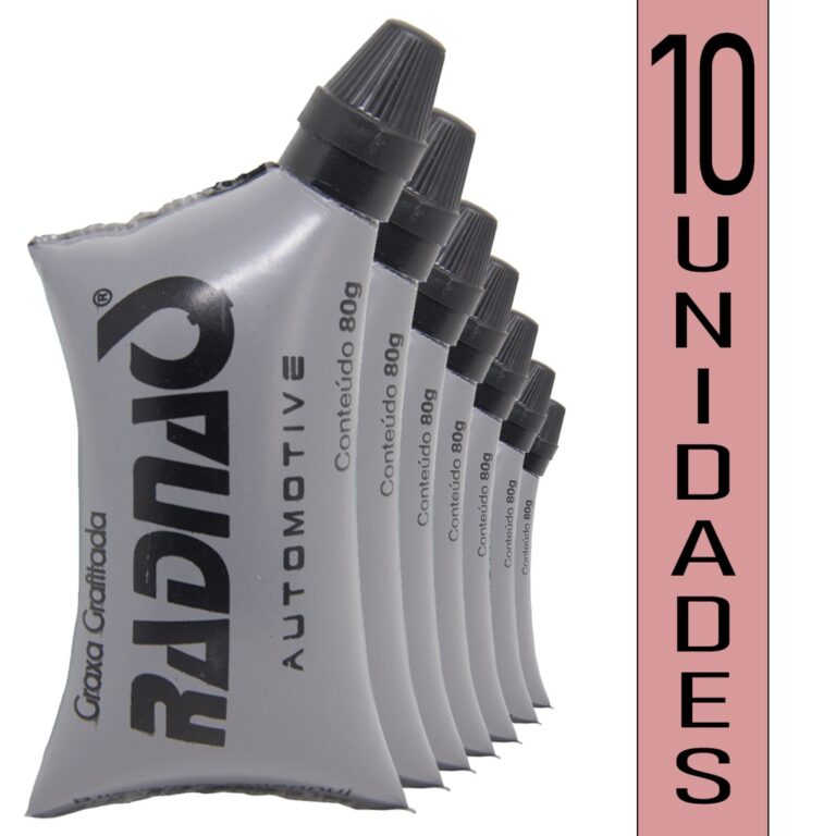 Kit com 10 Graxa Grafitada Lubrificante de Chassi,