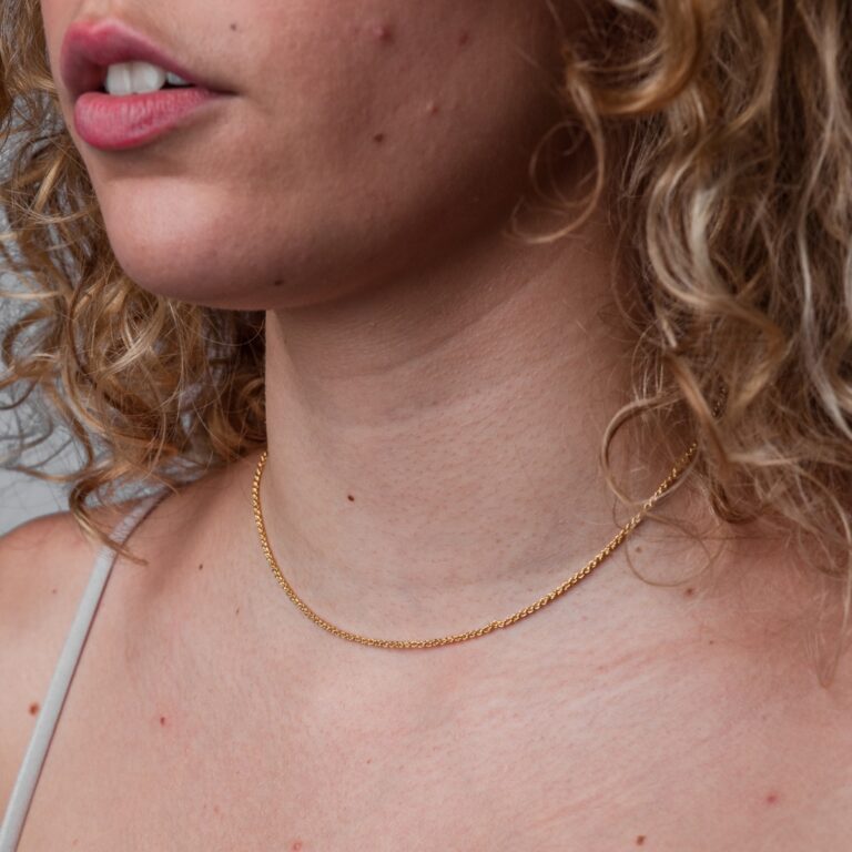 Colar Feminino De Ouro Cordão Baiano Diamantado 1