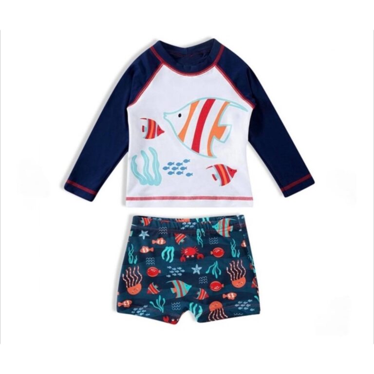 Conjunto Praia Menino Blusa Proteção Solar Uv50+