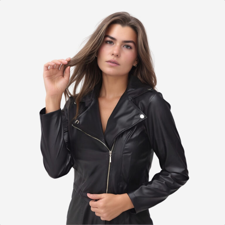 Jaqueta Feminina Couro Fake Blusa Courino Sintéti