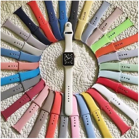 Pulseira de silicone para Smartwatch 44mm 40mm 38m