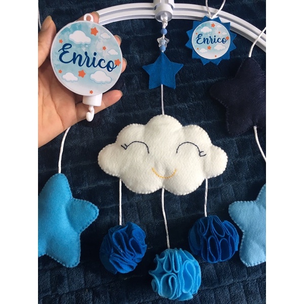 Móbile de Berço chuva de amor