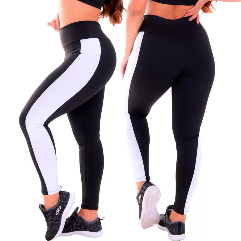 Legging Suplex Bicolor Academia Zero Transparênci