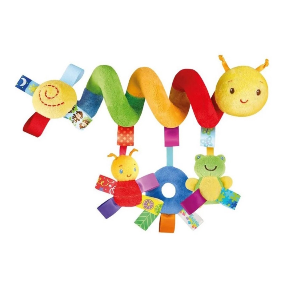 Móbile Espiral para Carrinho e Berço Bebê Conforto  Brinquedo Sensorial Educativo com INMETRO OCP 01