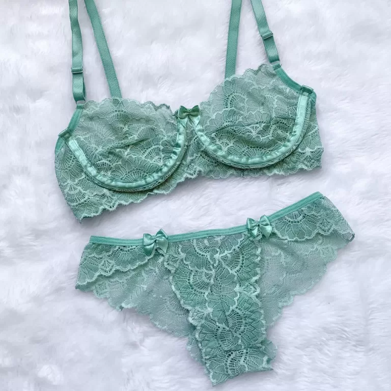 Conjunto lingerie de renda sem bojo sutiã soutien