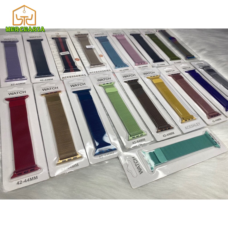 Pulseira Milanese Aço Metal Magnetico Fecho Watch Band 38mm 40mm 42mm 44mm Apple Watch X7 X8 T500 Iw