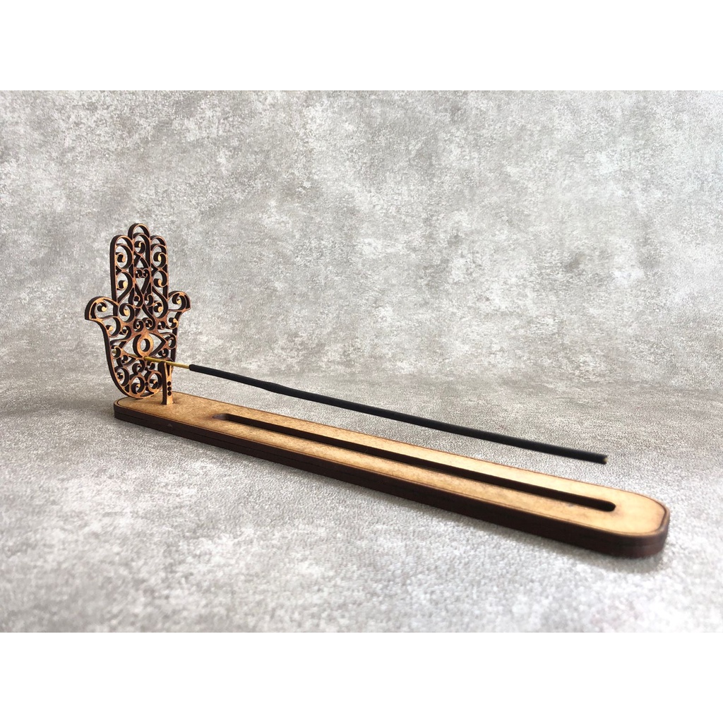 Porta Incenso / Incensário  Hamsá – Mão de Hamsá – Mão de Fatima / Decoração de ambientes