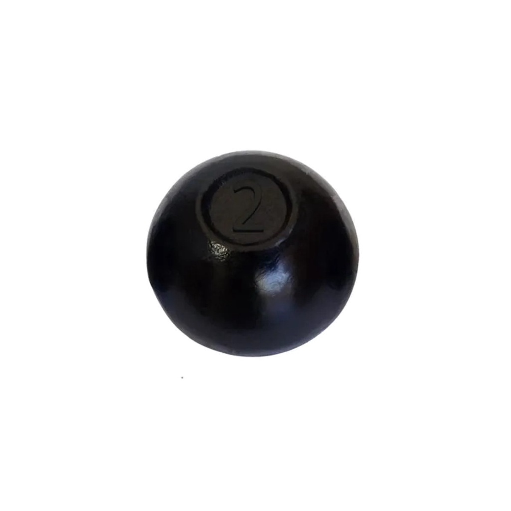 Bola de Arremesso Ferro Fundido Treinamento Funcional 2Kg