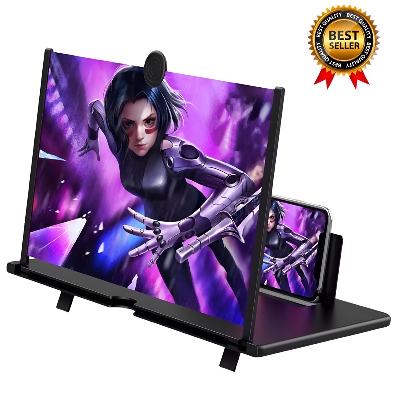 Ampliador de Imagem 12 Polegadas Lupa 3D Tela Celular Smartphone Amplificador de Imagem Celular