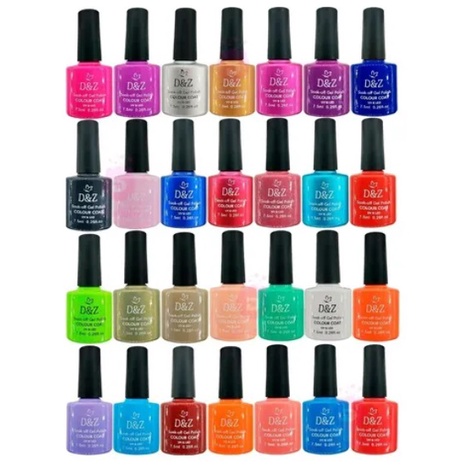 Kit 5 Esmalte Em Gel Sortidas Coloridos Ótima Qua
