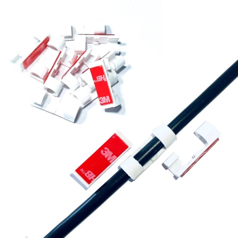 Kit Clip Organizador De Cabos E Fios 20 Pcs c/ fit