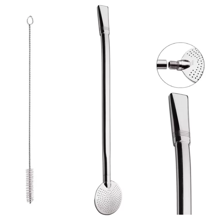 Bomba Chimarrão Tereré Mate 23cm Aço Inox Abaul
