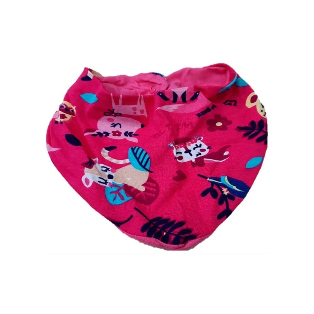 Babador Bandana Bebê Rosa Animais – Malwee Black Friday