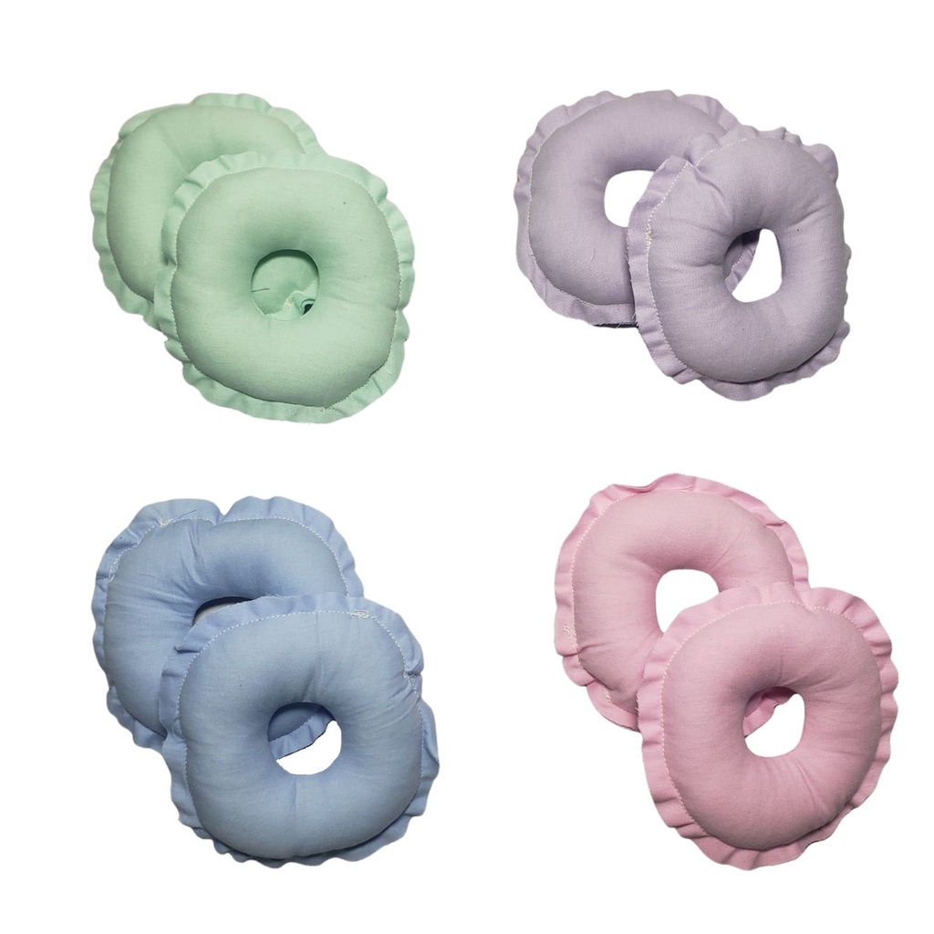 2 Pares Rosquinhas De Amamentação Absorventes Seios Lavável 100% Algodão