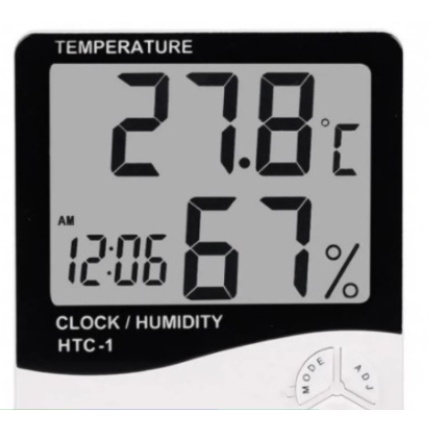 relogio Termo Higrômetro Medidor Temperatura Umid