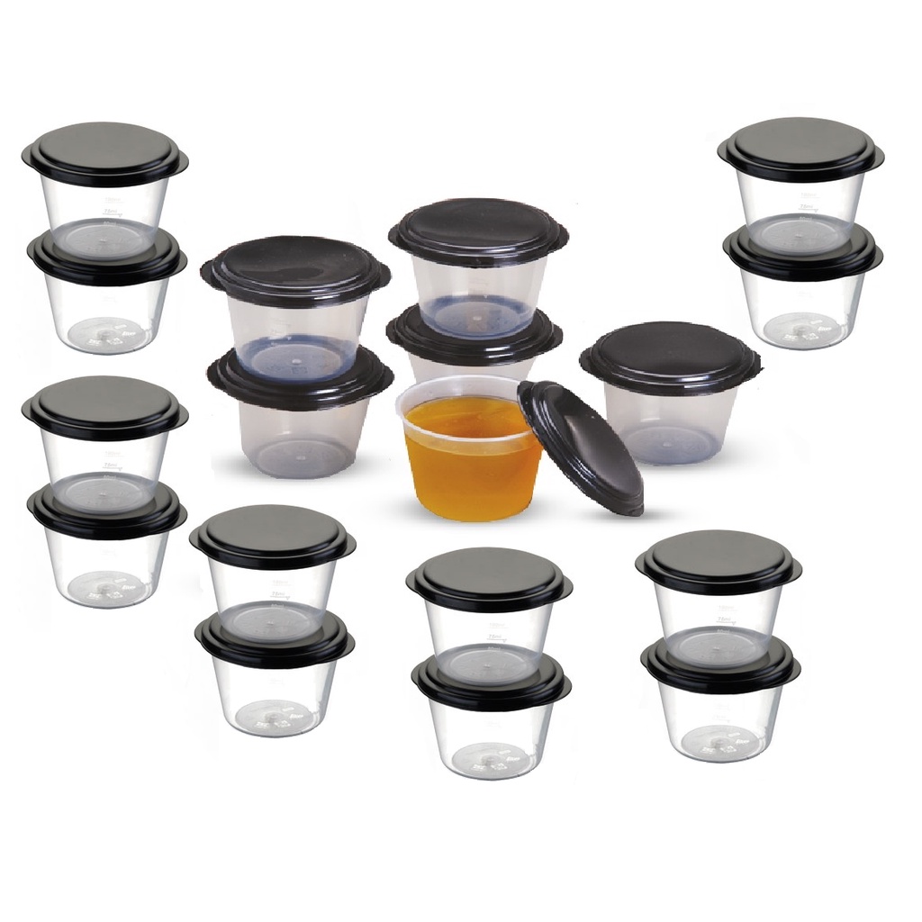 24 Potes Gelatina e Papinha 100 ml – BPA Free