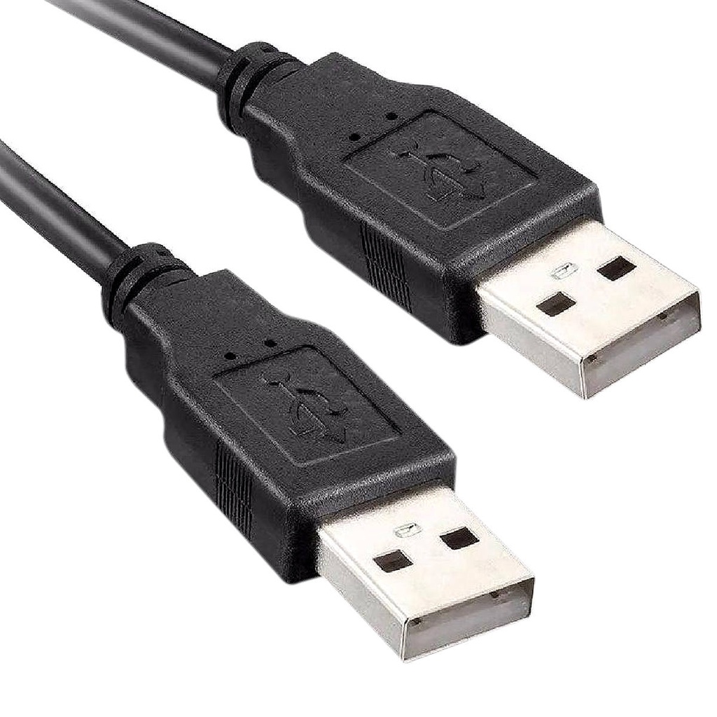 Cabo USB Macho x Macho AM+AM de 1,5 Metros e Filtro contra Interferências NT 03937 Preto