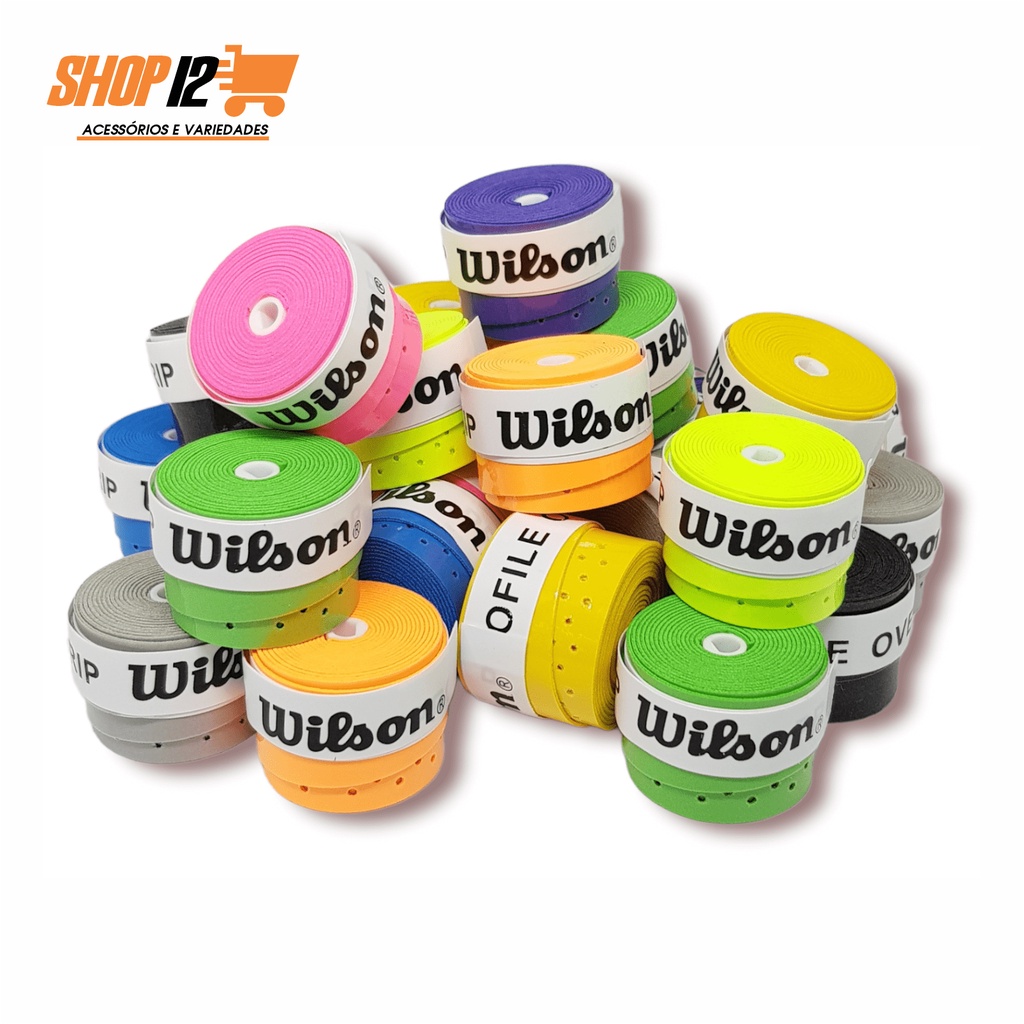 Overgrip raquete Wilson – Overgrip PEGAJOSO – Grip para raquete – Fita para raquete de Tennis