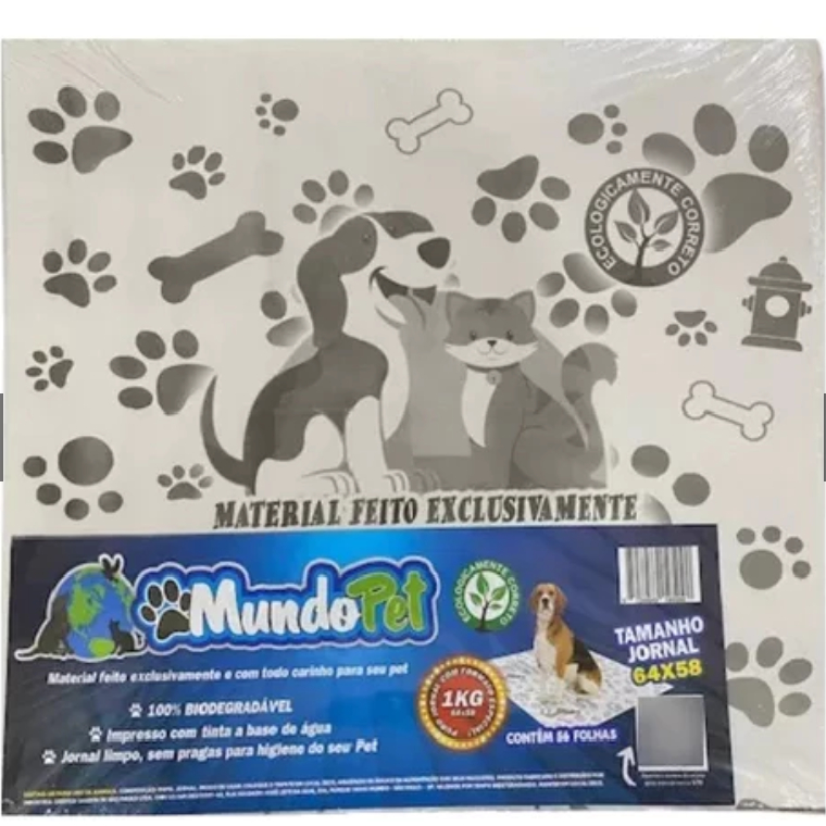 Jornal Pet 1KG, 2KG, 3KG, 4KG, 5KG, 10KG Tapete pe