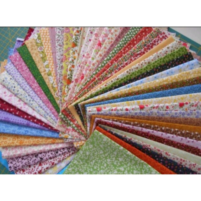 kit Tecido Tricoline 30 cortes 20cm x 20cm 100% al