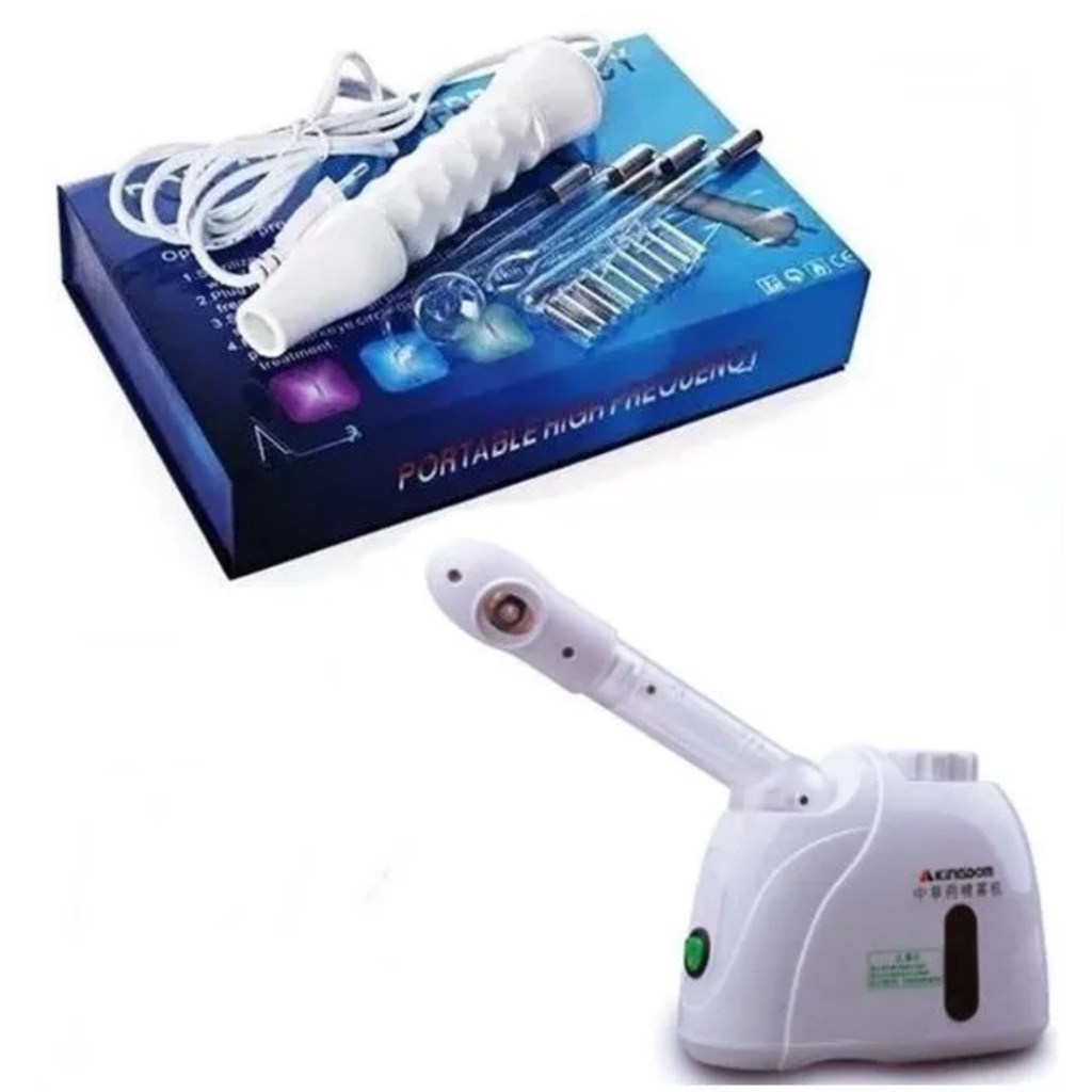 Vaporizador Facial Portátil Alta Frequência Limpeza Pele