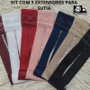 Kit com 5 extensores de sutiã para colchete plus 