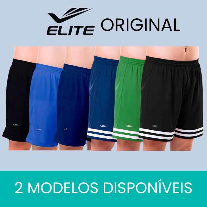 Short Infantil Futebol Menino Elite Poliéster Sec