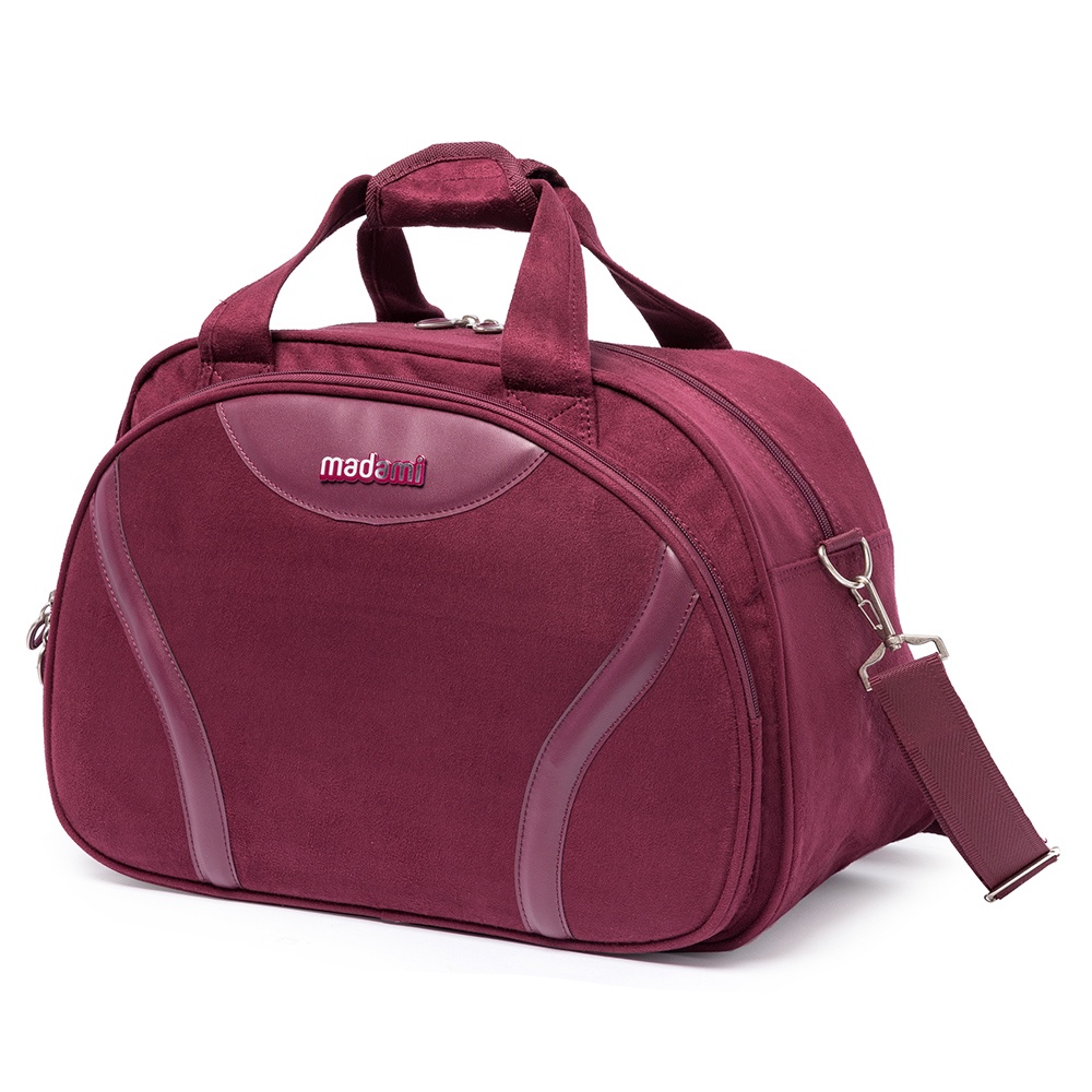 Bolsa Transversal Feminina Frasqueira Camurça Mala Madami 44L