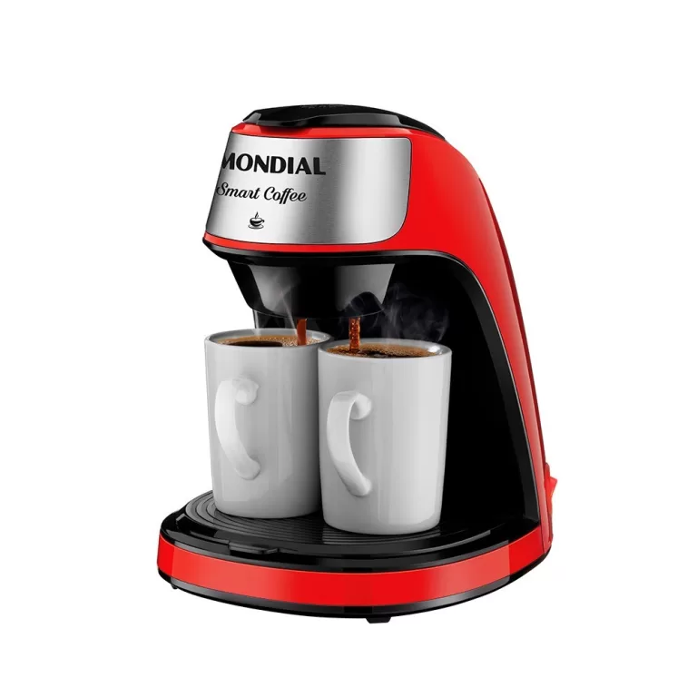Cafeteira elétrica 2 xícaras vermelha Smart Coff
