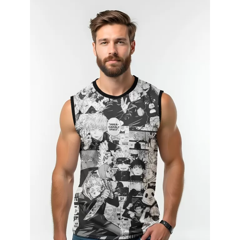 Camiseta Dry Fit Masculina UV 50+ Jujutsu Manga Es