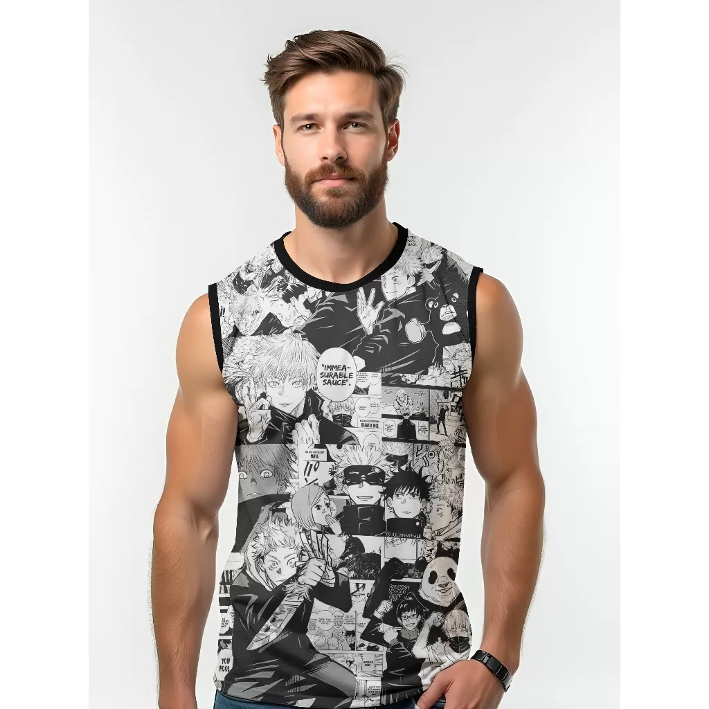 Camiseta Dry Fit Masculina UV 50+ Jujutsu Academia Corrida Treino Casual