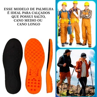 Palmilha em Gel Anatômica Ortopédica Anti Impact