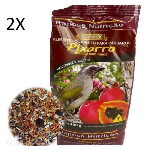 2 Rações De Mamão C/ Maçã Trinca Ferro 400g C